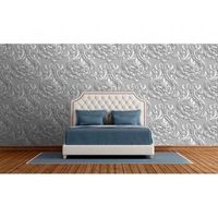 fotomural vinilo zen flor cromada en plata 350 x 250 cm