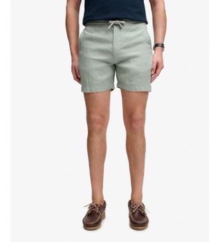 Superdry para hombre. M7110520A Shorts Merchant Lino verde (L), Casual