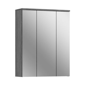Mueble De Almacenamiento Para Baño William – Blanco Y Gris Oscuro – 9 Nichos Suspendidos
