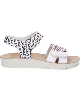 de GEOX J35EAG 000BC J SANDAL COSTAREI GI C0404 WHITE-BLACK BLANCO