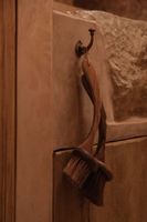 cepillo de madera de teca en marron 9x33x8 cm