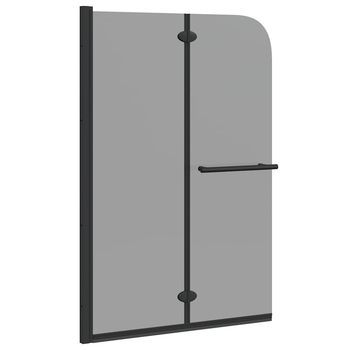 Enclosure De Ducha Negro 95 X 140 Cm Vidrio Esg Y Aluminio Vidaxl