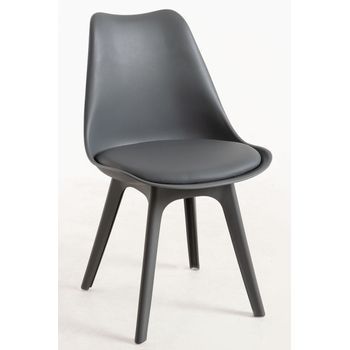 Pack 2 Sillas Synk Suprym De Polipropileno 82*48*43 Cm - Gris Oscuro