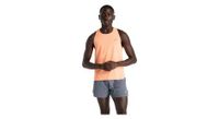 camiseta de tirantes new balance race day ultra light naranja para hombre