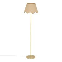 lampara de pie  cilindrica 150 cm de altura dorada - atmosphera createur dinterieur