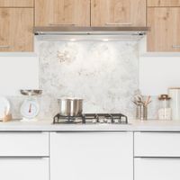frente de cocina en aluminio - 200 x 20 cm - beige