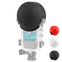 puluz funda de buceo invisible protector de lente de silicona cubierta protectora para lentes insta360 x5x4 airx4x3 accesorios para camaras de accion