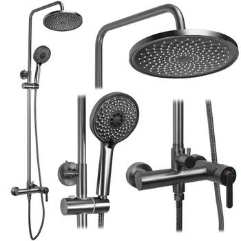 Conjunto De Ducha Js-h1190gg Ontario Titanium