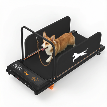 Cinta De Correr - Aparato De Entrenamiento Para Mascotas - Acero - Negro (109.5x49x72cm)