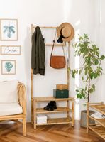 vestidor en madera de bambu