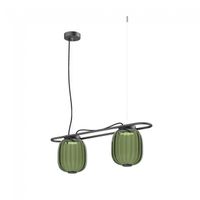 lampara de techo led krista verde 2x10w
