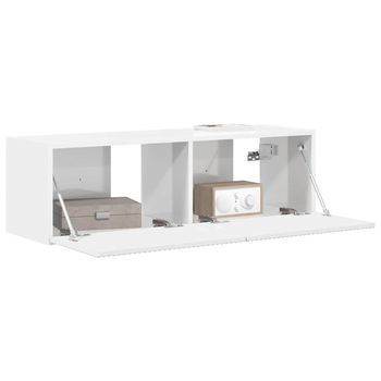 Mueble De Tv | Mueble De Salón | Gabinete De Tv Montado En La Pared Brillante 98 X 31 X 29,5 Cm