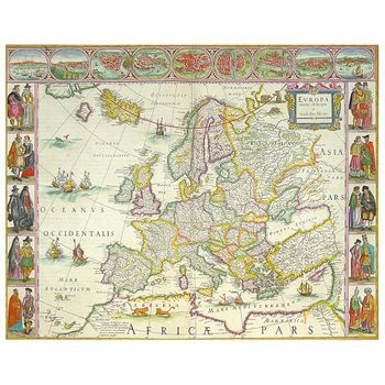 Legendarte - Cuadro Lienzo, Impresión Digital - Mapa Antiguo No. 68 - Decoración Pared Cm. 80x100
