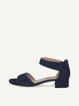 CAPRICE Heeled sandal, blue, made of Leather with Block heel, Size 38