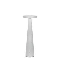 lampara de mesa recargable zafferano gris claro ajustable