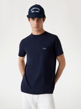 Camiseta Con Logotipo Bordado