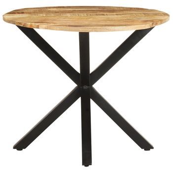 Mesa Auxiliar | Mesa De Apoyo De Madera Maciza De Mango 68x68x56 Cm