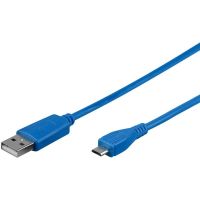 goobay cable usb 20 a micro usb machomacho 1m azul