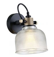 aplique metal y vidrio  23 cm