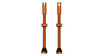 Valvulas tubeless cnc peaty s 80mm naranja