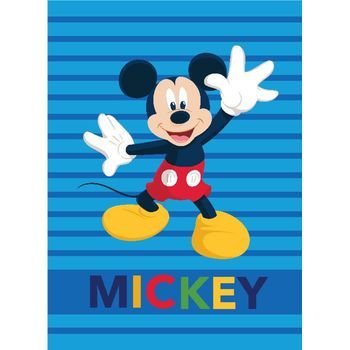 Manta Rachel Mickey Mouse Para Cama 90 O Sofá De 160x220 Cm Color Azul Talla 160x220 Cm