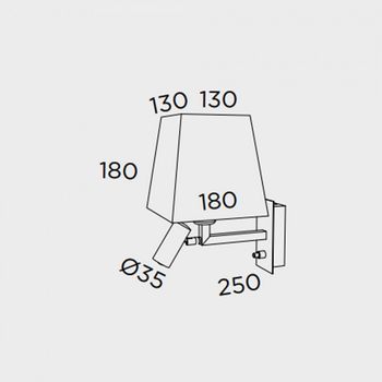 Aplique de pared basic