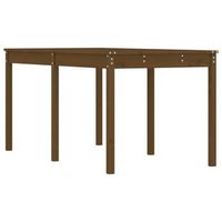 mesa de jardin  mesa de exterior madera maciza pino marron miel 1595x825x76 cm