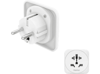Adaptador de viaje - Hama 00223462, Blanco
