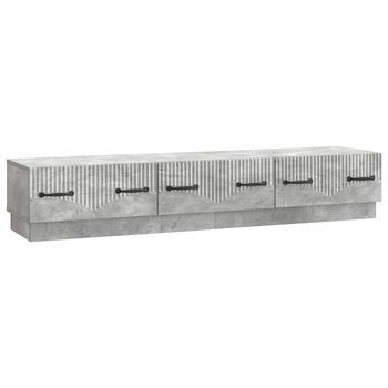 Mueble De Tv Con Cajón Gris Hormigón 147 X 34,5 X 27 Cm Vidaxl
