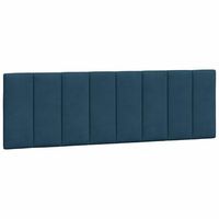 cabecero de cama  panel de cabecero  decoracion de pared acolchado terciopelo azul 160 cm