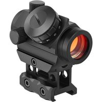 mira de punto rojo 2moa mira reflex de 1x25mm resistente al agua a prueba de golpes y antiniebla mira de punto rojo con soporte elevador de 1 pulgada