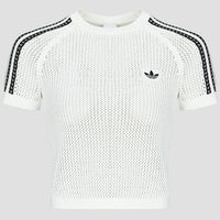 adidas camiseta knitted crochet cali t-shirt para mujer