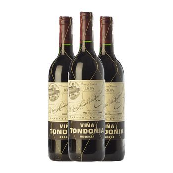 López De Heredia Vino Tinto Viña Tondonia Rioja Reserva Media Botella 37 Cl 13% Vol. (pack De 3 Unidades)