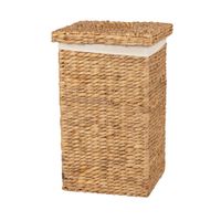 cesta para ropa con tapa jacinto de agua de 55 cm de alto