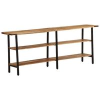mesa consola de madera maciza de mango 180x35x70 cm vidaxl