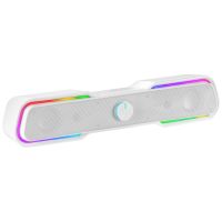 mars gaming msbx altavoz bluetooth rgb 10w blanco