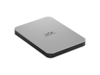 disco duro externo 5 tb - lacie mobile drive v2 stlp5000400 usb-c 130 mbs plateado lunar