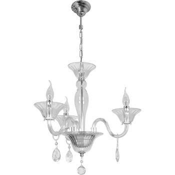 Lámpara de techo rosalina 3xe14 al.reg.xd.49cm transparente