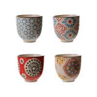 juego de 4 tazas de espresso de ceramica