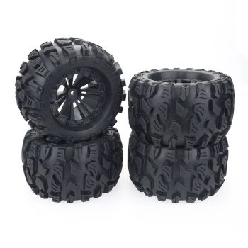 1/10 Ruedas de camión monstruo para HPI HSP Savage XS TM Flux ZD Racing LRP RC Rueda neumático