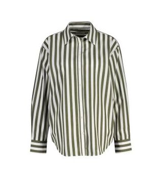Gant para mujer. 4300681 Camisa Rel Striped Classic verde (36), Casual, Algodón, Manga larga
