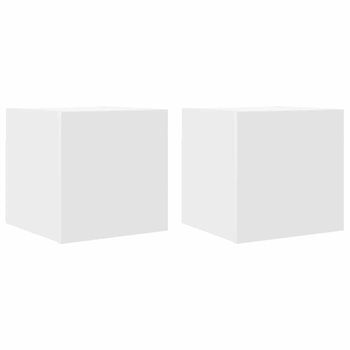 Muebles De Pared Para Tv 2 Uds Blanco 30,5x30x30 Cm Vidaxl
