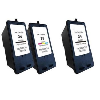 Compatible Multipack Lexmark Z1310 Printer Ink Cartridges (3 Pack) -18C0034E
