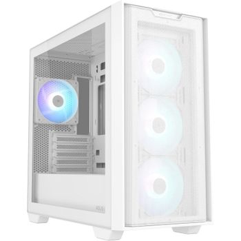 ASUS A21 PLUS ARGB Mid Tower mATX Cristal Templado USB 3.0 Blanca