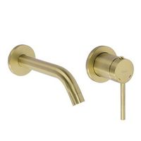 griferia de lavabo empotrada rea clif brushed gold