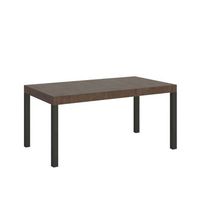 mesa extensible 90x140244 cm everyday premium estructura nogal antracita