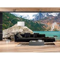 fotomural vinilo lago montanas nevadas 350 x 250 cm