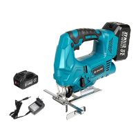 sierra de calar electrica sin cable brushless drillpro 21v 600w velocidad variable bisel de 0-45 recogida de polv