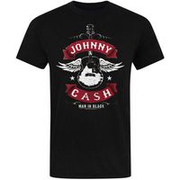 johnny cash camiseta manga larga man in black para mujer