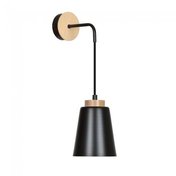 Aplique de pared lasso negro